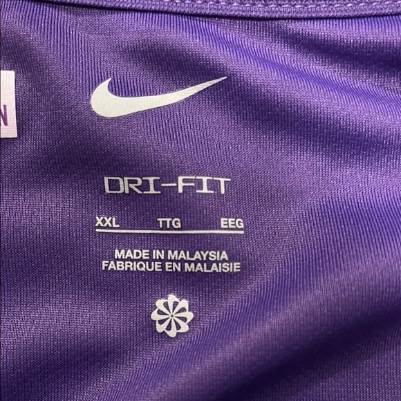 Nike Purple Furman Long Sleeve Top - Picture 2 of 3